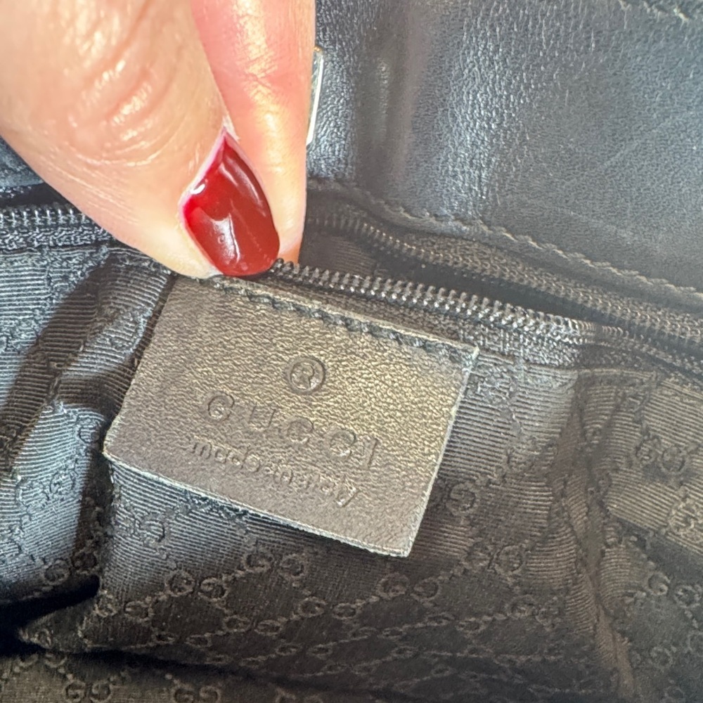 Black Denim Gucci Tote Bag - Picture 7 of 16